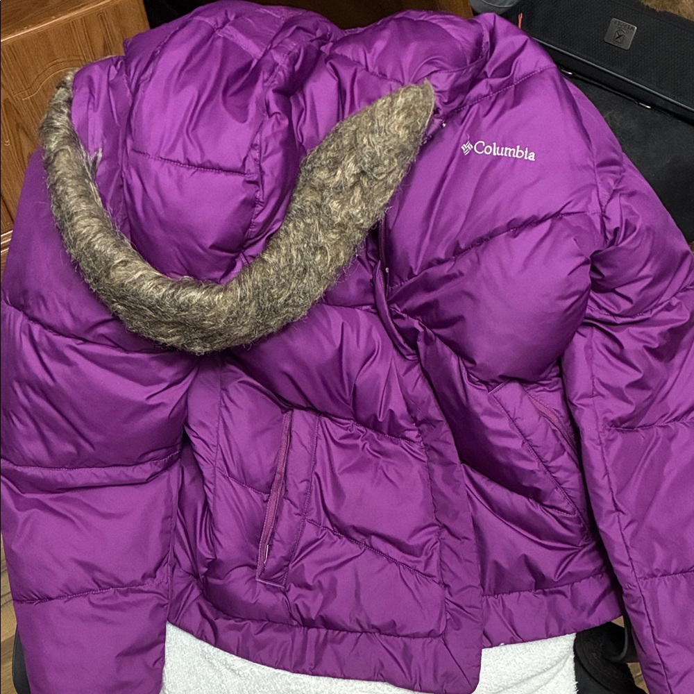 Columbia ' Vibrant Purple Puffer Coat